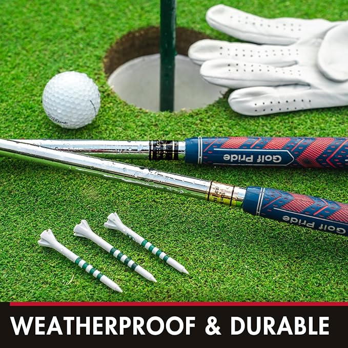 PIN HIGH 20 Personalized Golf Club ID Labels | Weatherproof, Fade Resistant, Laminated Thermal Transfer Labels, Made in The USA, (Free Customization & Shipping), Black