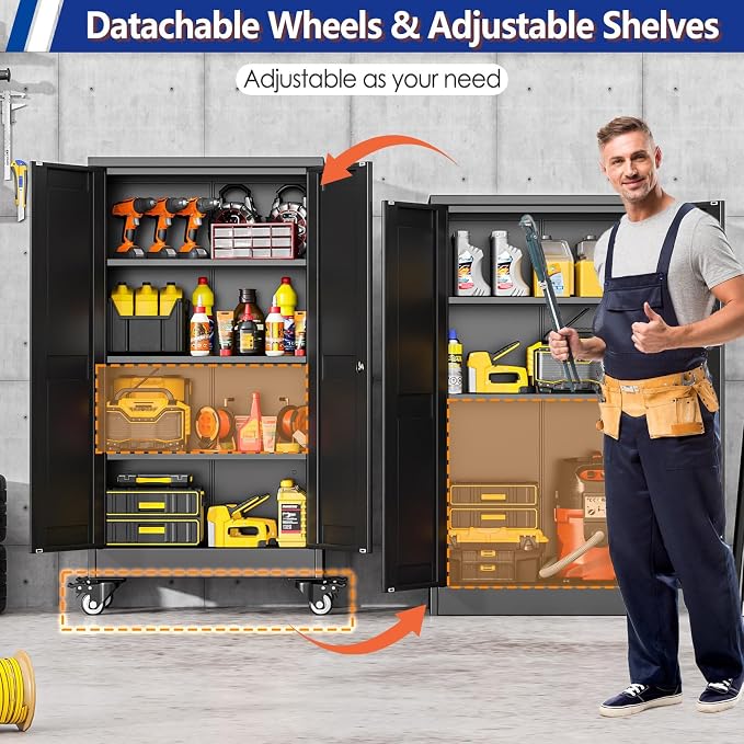 GAIOUS Metal Garage Storage Cabinet - Image 4