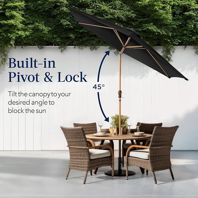 Best Choice Products 10ft Market Umbrella, Outdoor Sun Shade - Image 4