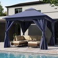 10'x10' Outdoor Gazebo, Metal Frame Heavy Duty Patio Canopy Tent Shelter by LAUSAINTHOME