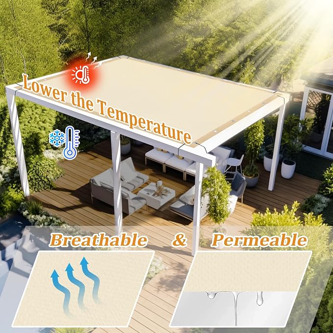 Shade&Beyond Customized Size 90% Sun Shade Cloth - Image 2