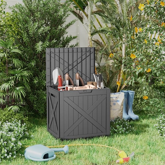 32 Gallon Deck Box, Waterproof Outdoor Storage Boxes - Image 5