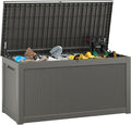 320 Gallon Outdoor Storage Box, Resin Deck Boxes Indoor and outdoor, Waterproof by KAMABOKO