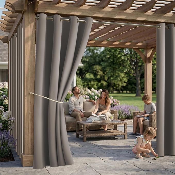 DIVA EN CAMINO DEC Outdoor Patio Curtain Waterproof Darkening Thermal Insulated - Image 2
