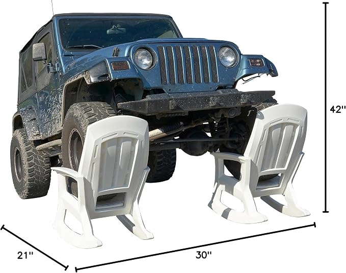 Rockaway Heavy Duty All Weather Rocking Chair, 4 Pack | Polyethylene Outdoor - Image 3