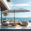 PHI VILLA 15ft Large Outdoor Patio Umbrella by PHIVILLA