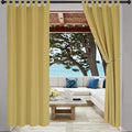 LORDTEX Indoor/Outdoor Curtains Waterproof Tab Top Patio Curtains | Sun by LORDTEX