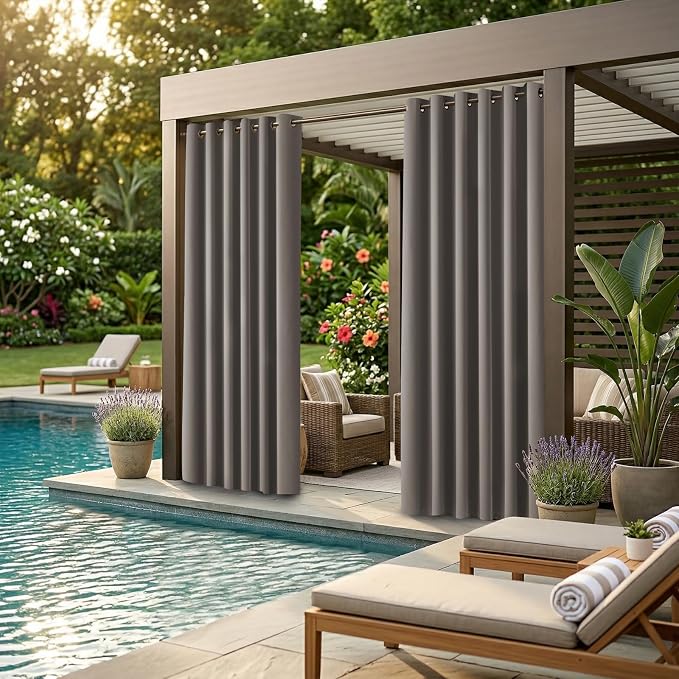 DIVA EN CAMINO DEC Water Resistant Outdoor Patio Curtain Darkening Thermal - Image 2
