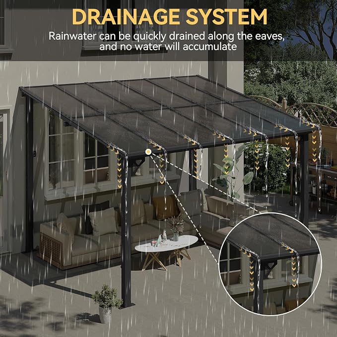 Aoxun 10' x 12' Gazebo for Patio, Gazebo Pergola - Image 4