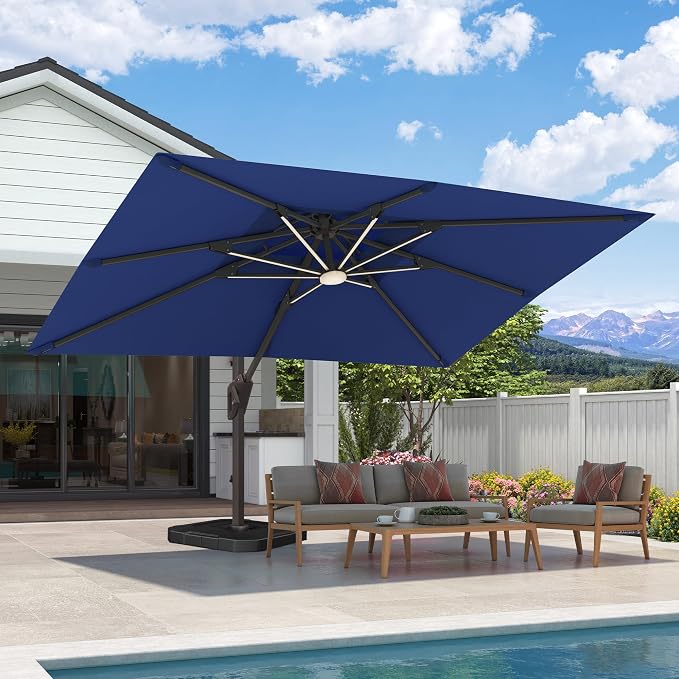 9x12 FT Outdoor Cantilever Patio Umbrella by Unknown