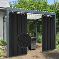 Easy-Going 100% Waterproof Outdoor Curtains 54x84 inch, Gazebo and Pergola 2 by Easy-Going