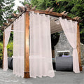 BONZER Sheer Outdoor Curtains for Patio Waterproof 2 Panels | Grommet Light by Bonzer