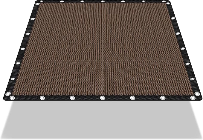 EMERIT 90% Sun Shade Cloth, 50 MPH Wind-Resistant Tarp by eMeritDirect