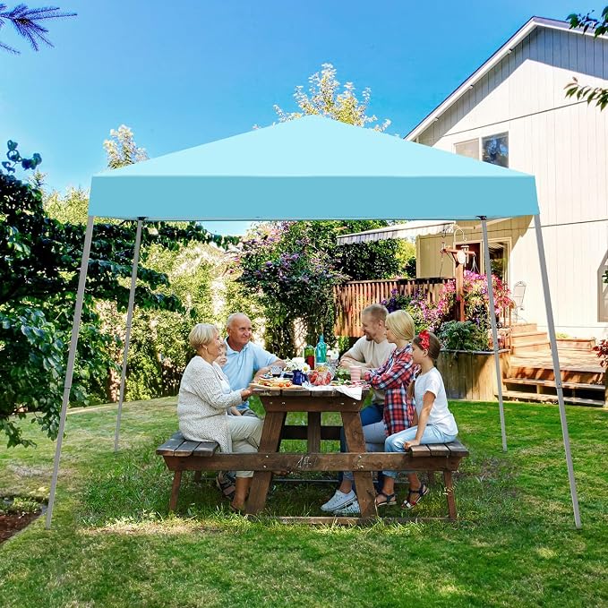 10x10FT Slant Leg Pop Up Canopy Tent, Portable Outdoor Shelter | 10x10FT Base - Image 4