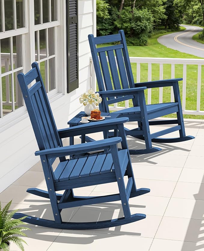 Oversized Outdoor Rocking Chair, HDPE Patio Rockers - Image 2