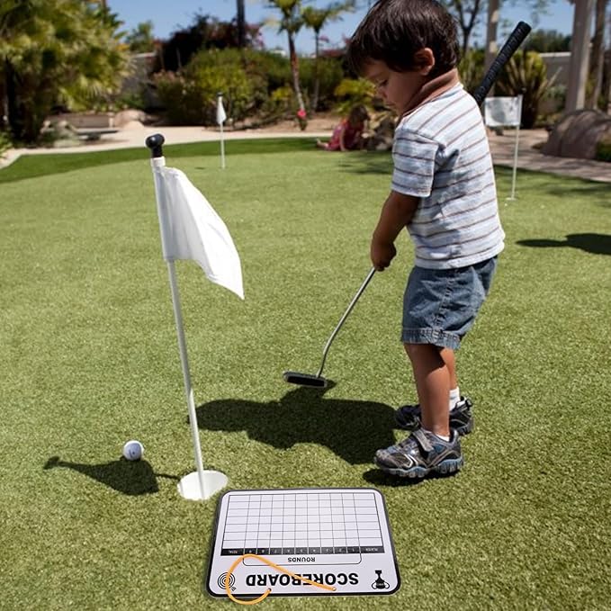 TOYANDONA 1Set Multi Use Golf Score Writing Board Double Sided Dry Erase Scoreboard for Golf Training and Score Tracking Durable User Friendly Design for All Ages