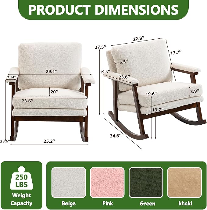 Outdoor Patio Rocking Chairs - Image 2