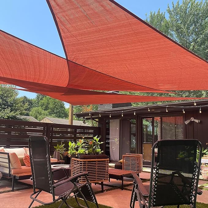 LOVE STORY 10' x 10' x 14' Triangle Sun Shade Sail by LOVESTORY