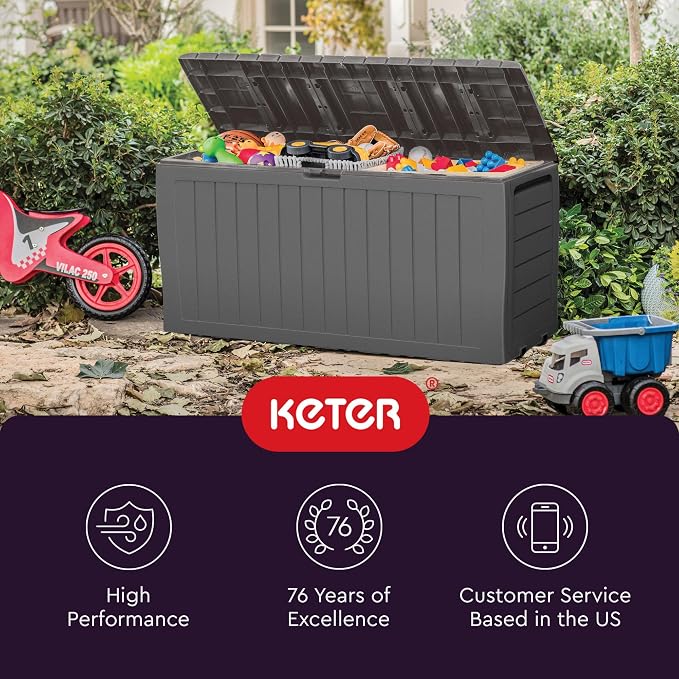 Keter Marvel 71 Gal Outdoor Storage Box - Image 11
