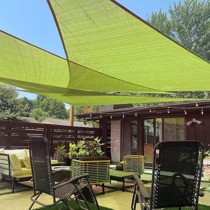 LOVE STORY 20' x 20' x 20' Triangle Sun Shade Sail by LOVESTORY