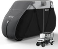 YSPACE 600D Waterproof Golf Cart Cover for 4+2 Passengers, Fits EZGO, Club Car, Yamaha, Honda, Heavy-Duty Polyester with Reflective Strips & Triple Windproof Straps