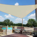 Windscreen4less 24' x 24' x 24' Sun Shade Sail Triangle Outdoor Canopy Cover UV by Windscreen4less