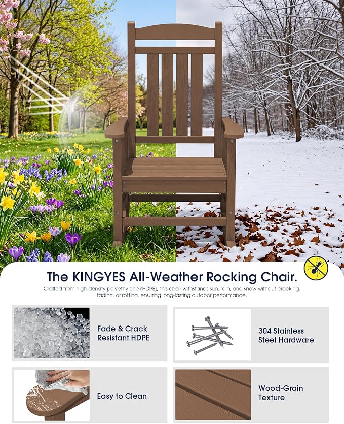 Oversized Outdoor Rocking Chair - Image 5