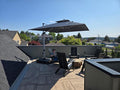 PURPLE LEAF Patio Cantilever Umbrella 9' X 11' Rectangle Double Top, 3-Yr by PURPLELEAF
