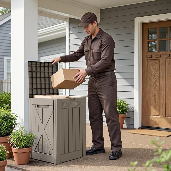 Flamaker 50 Gallon Deck Box, Package Delivery Storage Box - Image 6