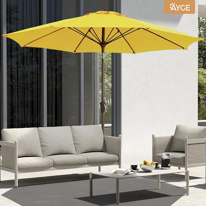 Ayge Patio Umbrella 9FT Outdoor Umbrella Patio - Image 3