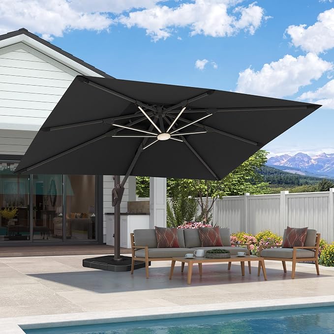 9x12 FT Outdoor Cantilever Patio Umbrella by Unknown