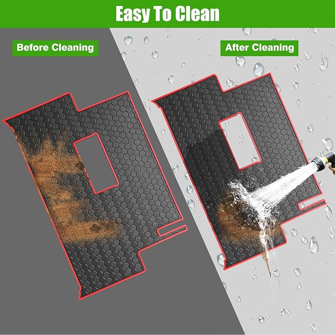 Club Car Precedent Golf Cart Full Coverage Floor Liner Mat, Fits Club Car Precedent (2004-2023), Onward & Tempo (2017-2023), Villager & V4L (2019-2023), Durable Anti-Slip Rubber