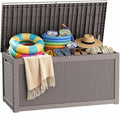 PatioZen 330 Gallon Outdoor Storage Box, Heavy Duty Resin Large Deck Box by OutdoorLivingPerfected