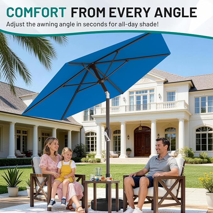 7.5FT Patio Umbrella Table Market Umbrella - Image 6