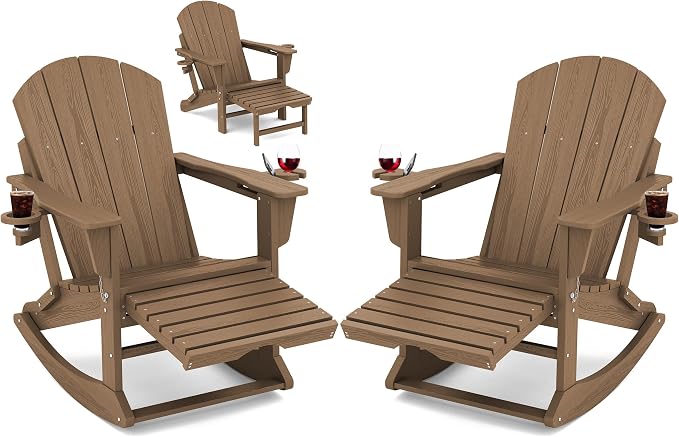 Adirondack Rocking Chair Set of 2 by KINGYES