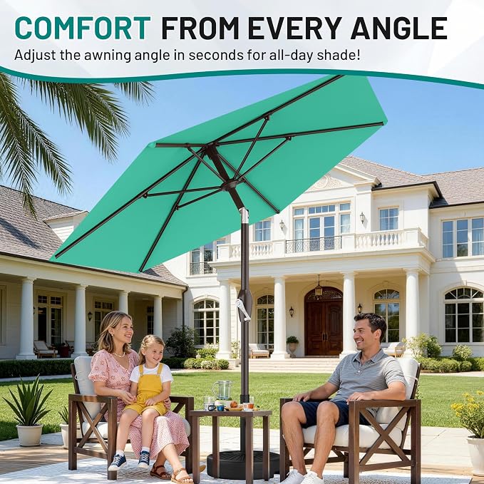 7.5FT Patio Umbrella Table Market Umbrella - Image 4