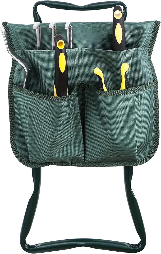 HomGarden Upgraded Folding Garden Kneeler Seat Bench Stool w/Thicken & Widen - Image 6