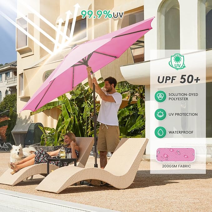 JEAREY 9FT Outdoor Patio Umbrella - Image 6