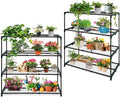 EAGLE PEAK Greenhouse Shelving Staging Double 4 Tier, Outdoor/Indoor Plant by EAGLEPEAK
