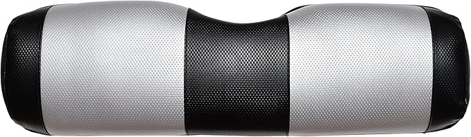 Seat Cover Replacement for Yamaha Drive or G-29 Golf Cart - Front Bench Seat - Premium Marine Vinyl - 5 Panel Stitching - Staple On Installation - Two-Tone Golf Cart Seat Covers (Black & Silver)