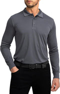 Men's Polo Shirt Long Sleeve Golf Shirts Lightweight UPF 50+ Sun Protection Cool Shirts for Men Work Fishing Outdoor