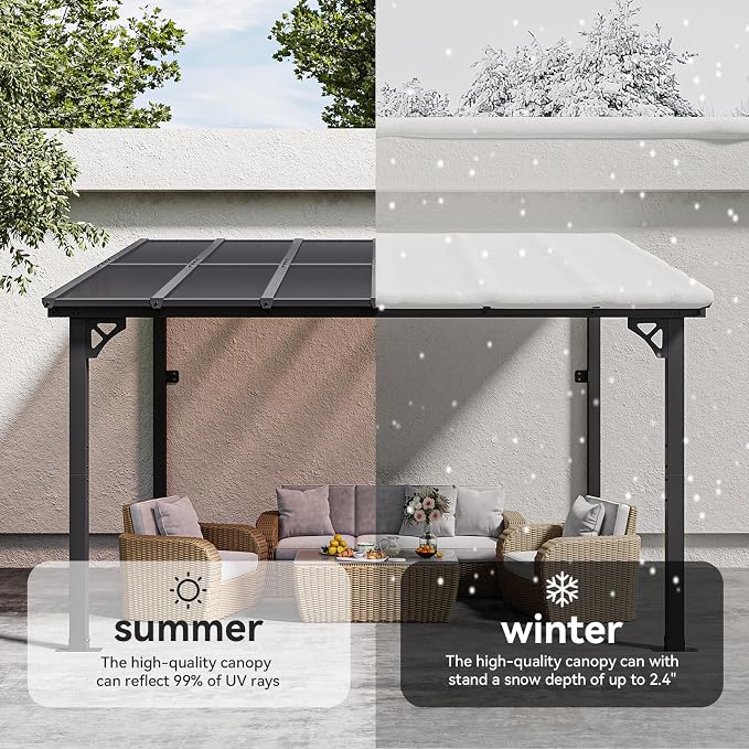 Aoxun 12’x10’ Gazebo for Patio, Gazebo Pergola - Image 3