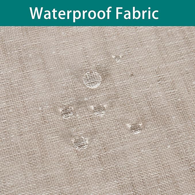 LORDTEX Burlap Linen Look Outdoor Curtain - Image 3