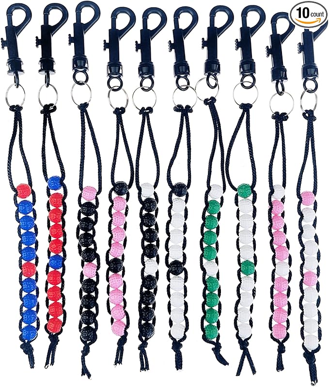 3/6/10/15 Pack Golf Bead Counter Golf Stroke Counter Golf Counter with Clip