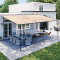 20x12 Lean to Pergola Outdoor Gazebo by Breezestival