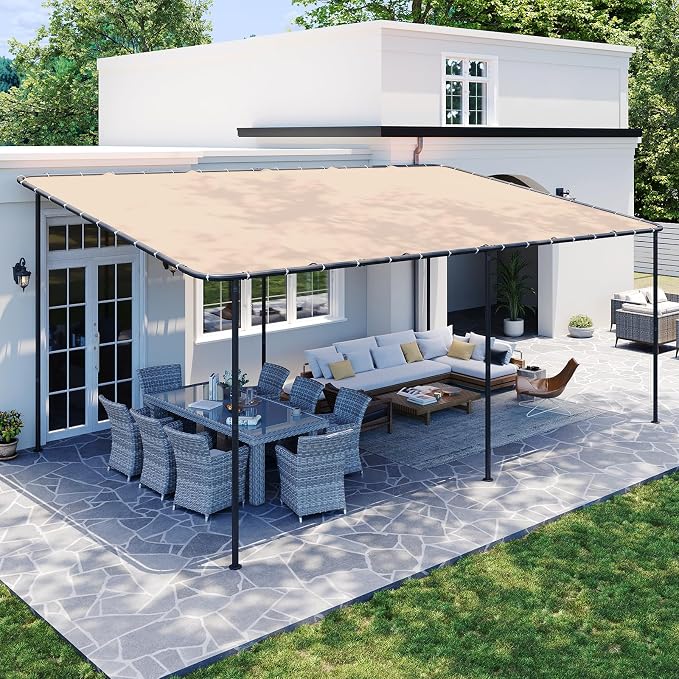 20x12 Lean to Pergola Outdoor Gazebo by Breezestival
