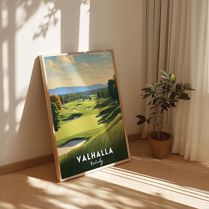 Golf Course Premium Giclee Fine Art Prints - Augusta, Pebble Beach, Pinehurst, Golf Course Posters, Golf Wall Art, Aesthetic Poster for Home Office Decor, Ready to Frame
