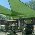 LOVE STORY Custom Size 11' x 11' x 15.6' Sun Shade Sail, Piquant Green | HDPE by LOVESTORY