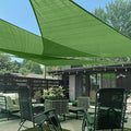 LOVE STORY Custom Size 6' x 7' x 9.2' Sun Shade Sail, Piquant Green | HDPE by LOVESTORY