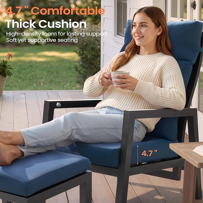 Pellebant Aluminum Outdoor Recliner Chair - Image 5